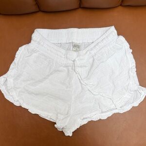 Pur Mid Rise White Women's Shorts